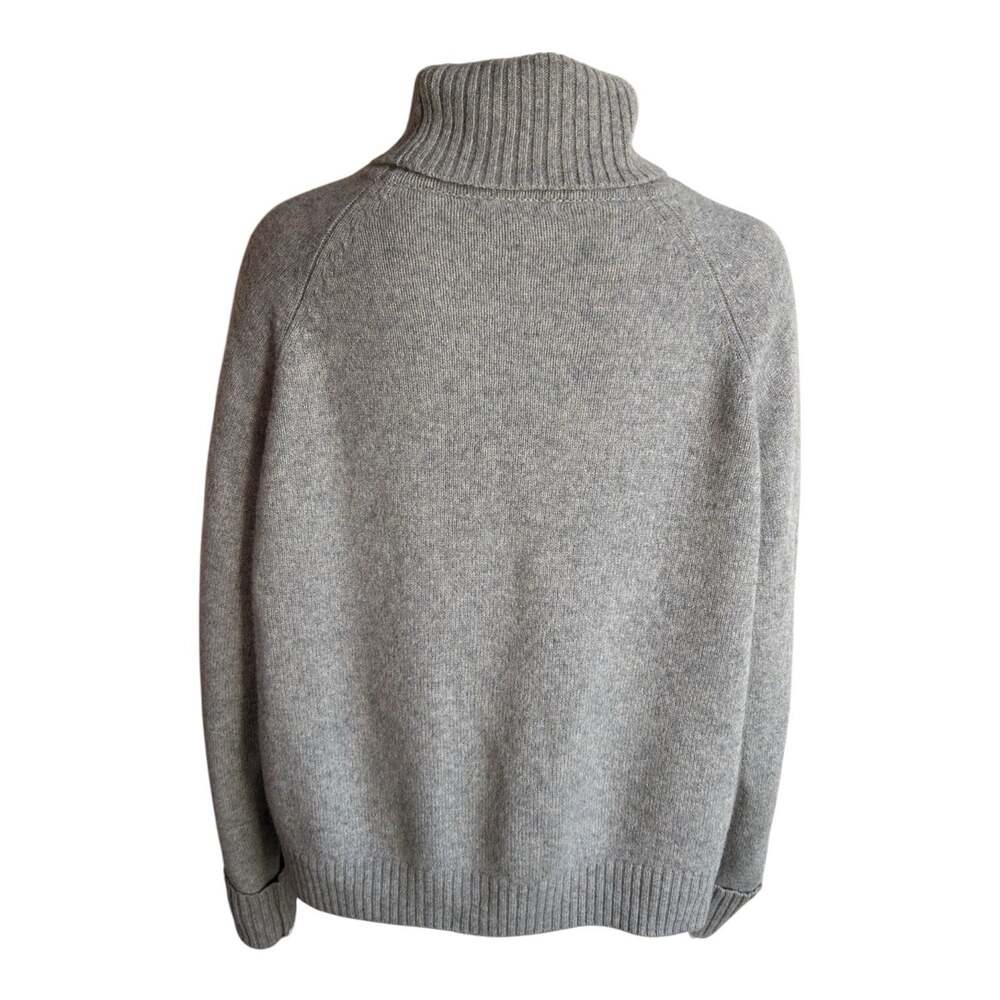 Quince 100% Yak Wool Turtleneck Sweater Womens XL Gray Heather Oversized Cozy - Picture 3 of 11